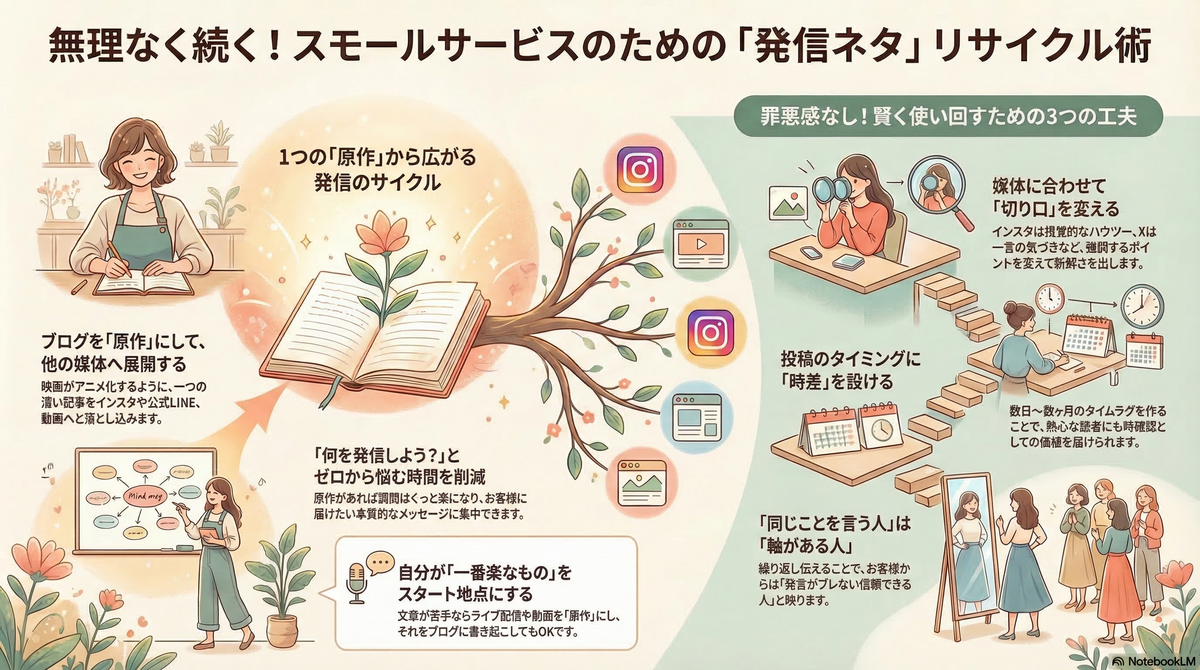 ブログを原作に発信をリサイクルしよう