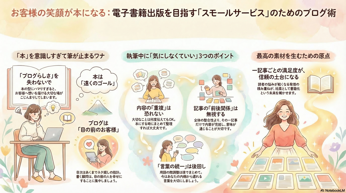 電子書籍はあくまでもゴール。今は目の前のブログに集中