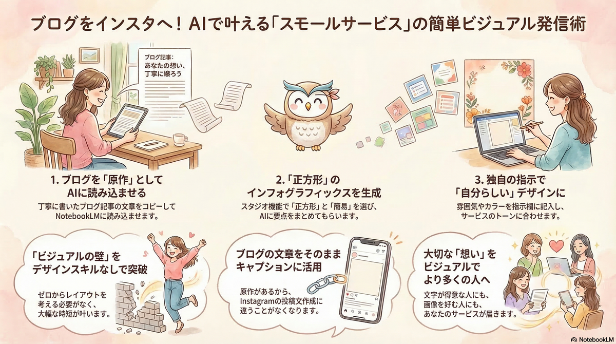 ビジュアル化の壁をAIで超える、ネタリサイクル術