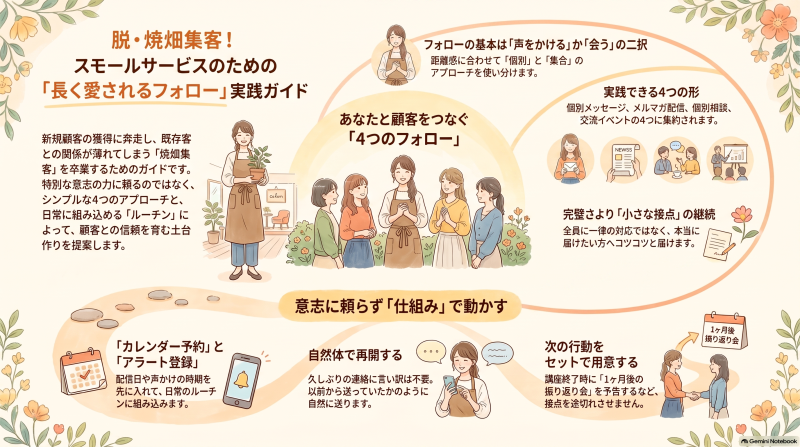 「脱・焼畑集客！フォローが動き出す実践ワーク会」を開催しました
