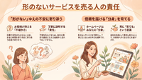 形のないサービスを売る人の責任【リウムスマイル！ホム育メルマガ】