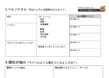 ペルソナさん「幸せにしたいお客様はどんな人？」