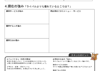 現在の強み「ライバルよりも優れているところは？」