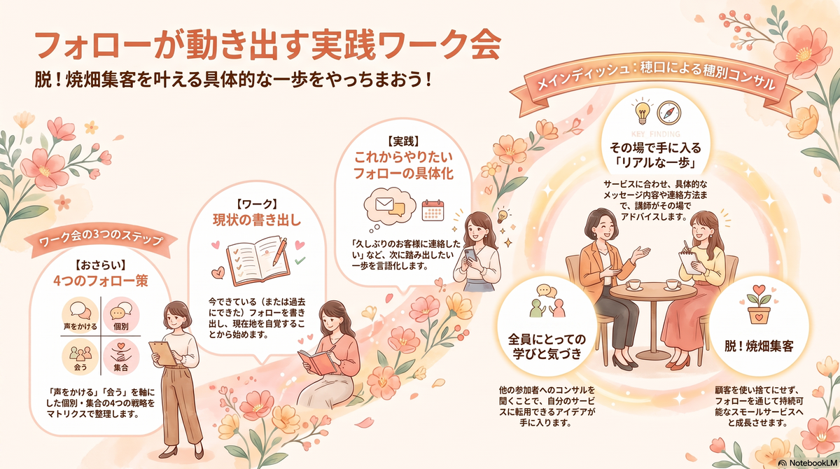【6名】フォローが動き出す実践ワーク会【ホム育気づきサロン】