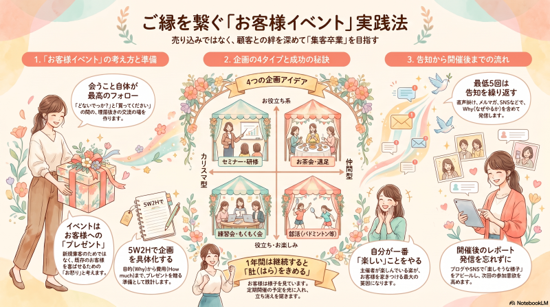 ご縁を繋ぐ「お客様イベント」実践法【集客卒業セミナー】